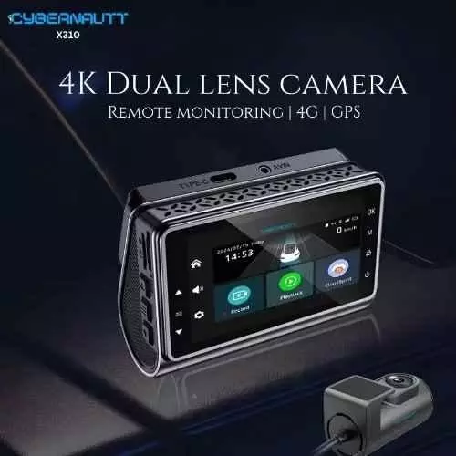 Cybernautt Dashboard Camera 4 K 128 GB 135° Wide Angle 4G 2 Amp, X310