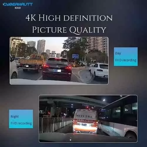 Cybernautt Dashboard Camera 4 K 128 GB 135° Wide Angle 4G 2 Amp, X310