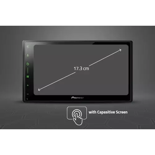 PIONEER Multimedia Receiver 17.3 cm (6.8 inch) WVGA Capacitive Touchscreen, DMH-A5650BT