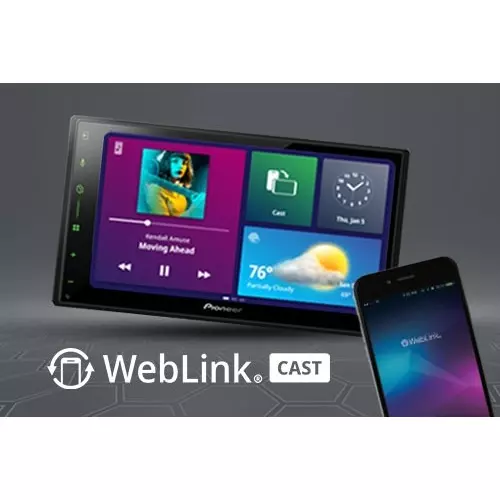 PIONEER Multimedia Receiver 17.3 cm (6.8 inch) WVGA Capacitive Touchscreen, DMH-A5650BT