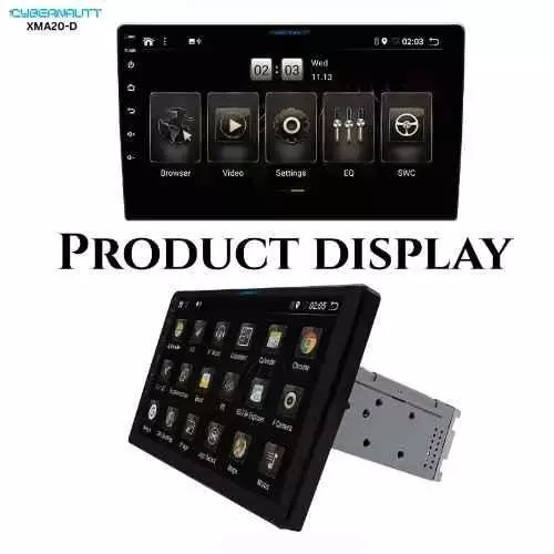 Cybernautt FHD Car Stereo 64 GB Rom 4 GB Ram Dual USB 2 K Resolution 25.6 cm (10.1 Inch), XMA20-D