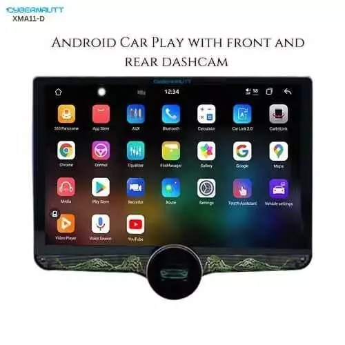 Cybernautt HD Car Music System 64 GB Rom 4 GB Ram Dual USB 2 K Res. 29.2 cm (11.5 Inch), XMA11-D