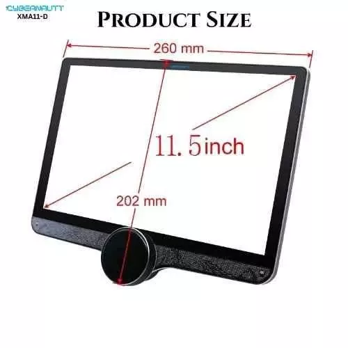 Cybernautt HD Car Music System 64 GB Rom 4 GB Ram Dual USB 2 K Res. 29.2 cm (11.5 Inch), XMA11-D