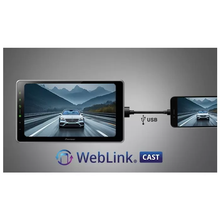 PIONEER Multimedia AV Receiver 22.86 (9 inch) Capacitive, Flat Screen, DMH-ZF7650BT