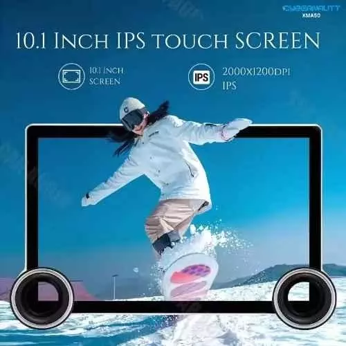 Cybernautt HD Car Stereo 64 GB Rom 4 GB Ram Dual USB 2 K Resolution 25.6 cm (10.1 Inch), XMA50-D