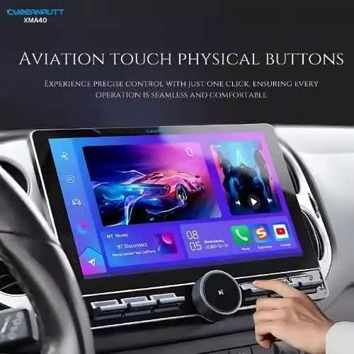 Cybernautt HD Car Stereo 64 GB Rom 4 GB Ram Dual USB 2 K Resolution 25.6 cm (10.1 Inch), XMA40