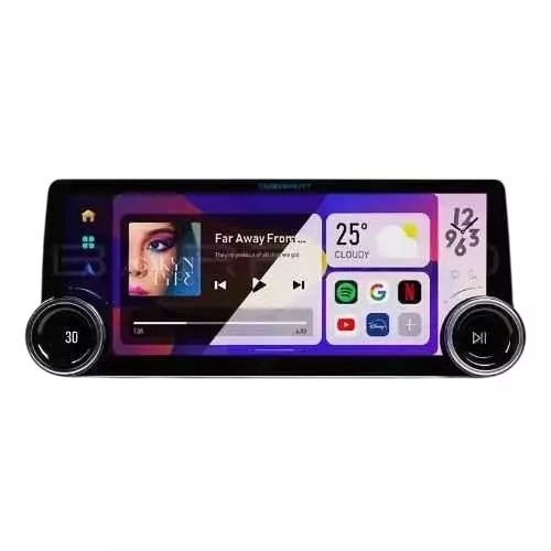 Cybernautt Car Stereo 64 GB Rom 4 GB Ram Dual USB 2 K Resolution 31.2 cm (12.3 Inch), XMA30-D