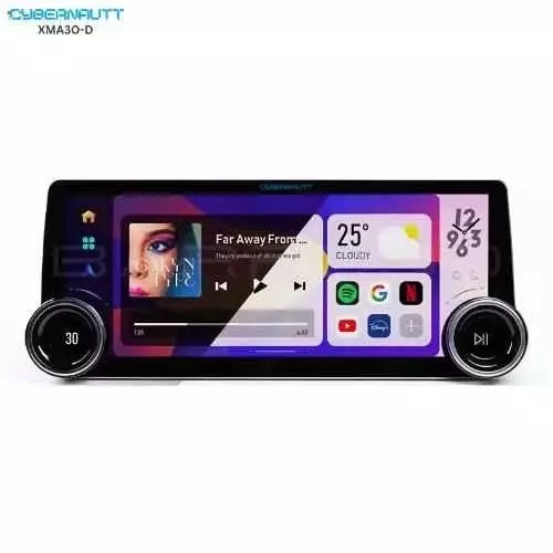 Cybernautt Car Stereo 64 GB Rom 4 GB Ram Dual USB 2 K Resolution 31.2 cm (12.3 Inch), XMA30-D