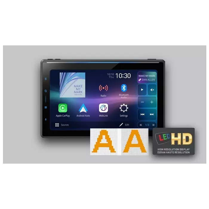 PIONEER Multimedia AV Receiver 25.65 cm (10.1 inch) HD Capacitive Touchscreen, DMH-ZF9650BT