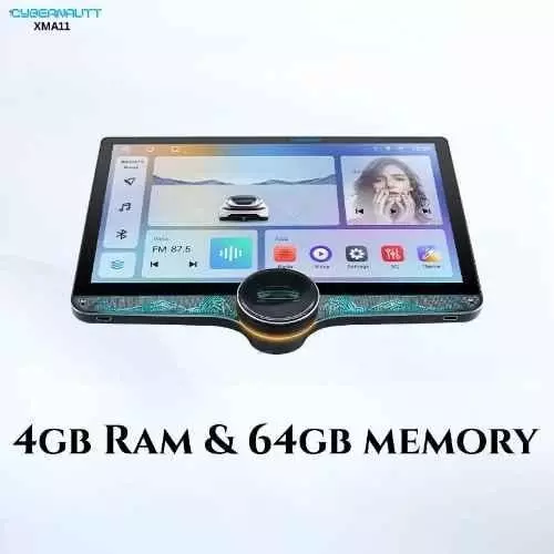 Cybernautt HD Car Music System 64 GB Rom 4 GB Ram Dual USB 2 K Resolution 29.2 cm (11.5 Inch), XMA11