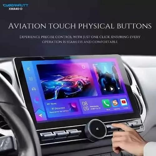 Cybernautt HD Car Stereo 64 GB Rom 4 GB Ram Dual USB 2 K Resolution 25.6 cm (10.1 Inch), XMA40-D