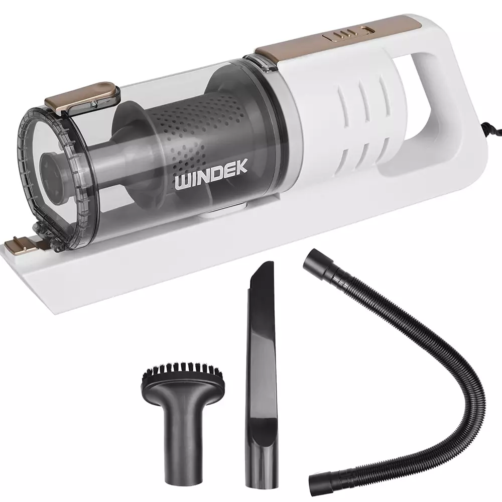 Windek Portable Vacuum Cleaner 120 W 10 Amp Battery Powered White, 1100