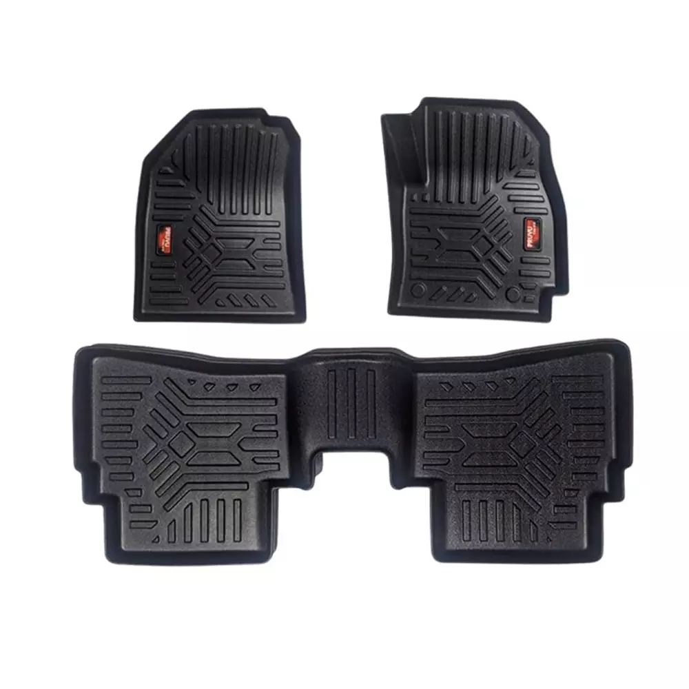 PRUVU 3D Car Floor Mats For Tata Tiago (Manual/Automatic) 2020 Onwards, PRU-TFM 048 (Set of 3 Pcs)