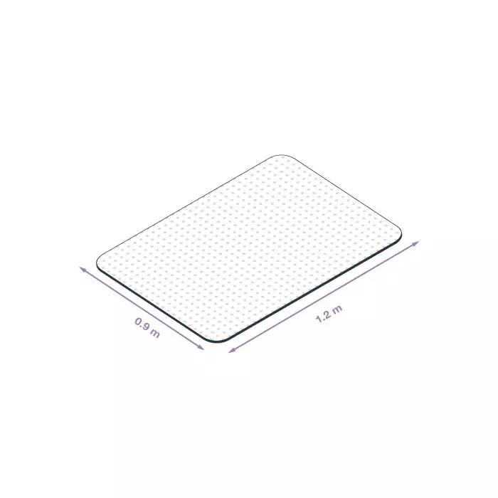 Coba Europe Clear Carpet Square Office Chair Matx0.9m 1.2mx1.8 mm, CMC000001PCS