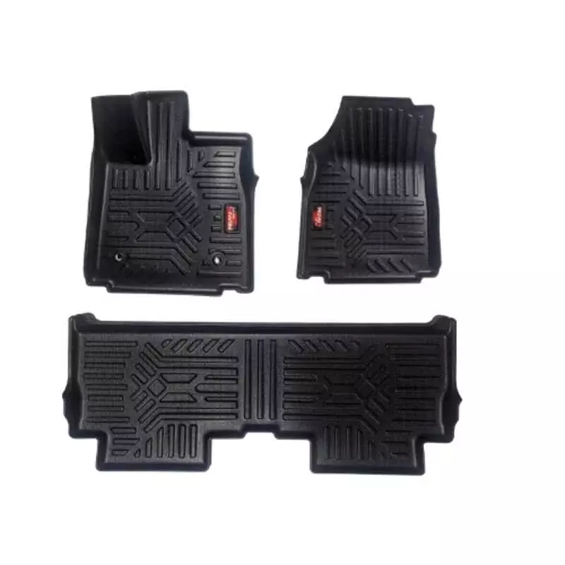 PRUVU 3D Car Floor Mats For Mahindra BE6 Mat (Automatic) 2024 Onwards, PRU-TFM 041 (Set of 3 Pcs)