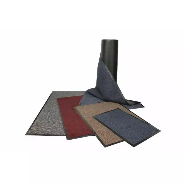 Coba Europe Vyna-Plush Entrance Mat Cutpile Indoor Use Black/Steel 1.2m 1.8m 7 mm, VP010603