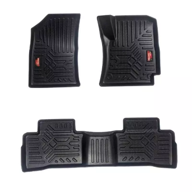 PRUVU 3D Car Floor Mats For Mahindra XUV 3X0 (Manual/Automatic) 2024-Till Date, PRU-TFM 024 (Set of 3 Pcs)