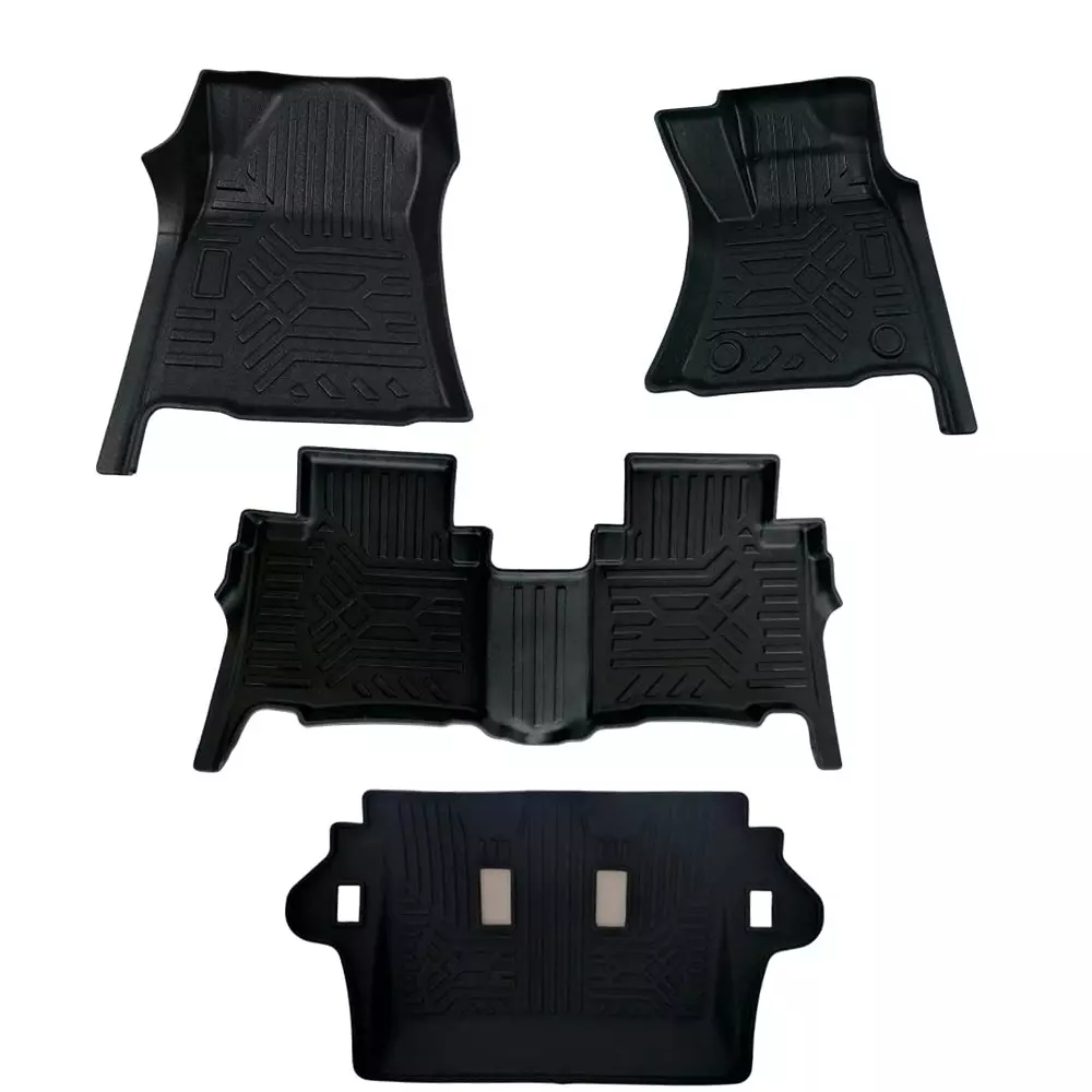 PRUVU 3D Car Floor Mats For Toyota Innova Crysta (Manual/Automatic) 2023-Till Date, PRU-TFM 025 (Set of 4 Pcs)