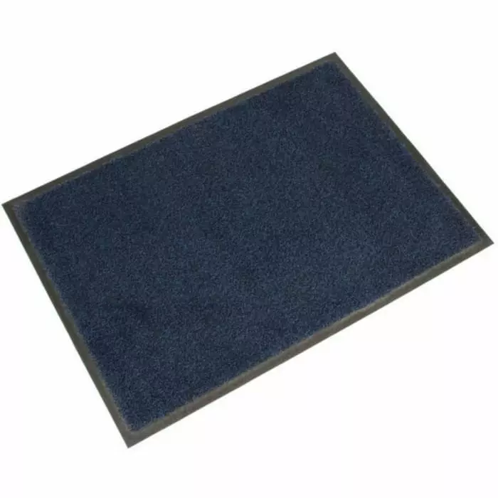 Coba Europe COBAwash Entrance Mat Straight Set Indoor Use Black/Blue 0.85m 1.5m 8 mm, LM010202
