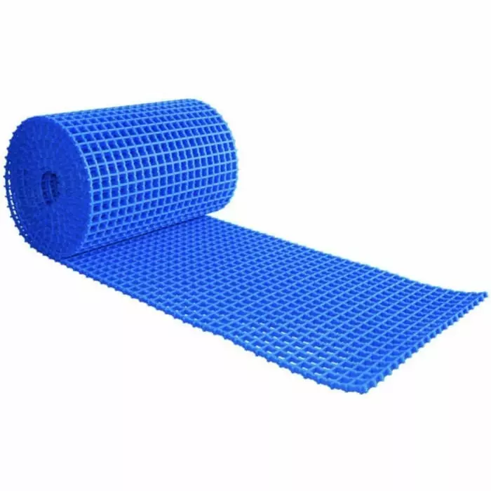 Coba Europe Blue Anti-Slip PVC Floor Mat Cross Ribbed Finish 5mx0.6mx12 mm, CS020605