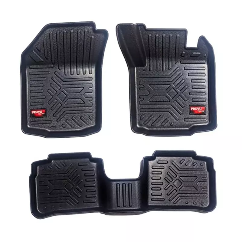 PRUVU 3D Car Floor Mats For Maruti Suzuki Victoris (Manual/ Automatic) 2025-Till Date, PRU-TFM 049 (Set of 3 Pcs)
