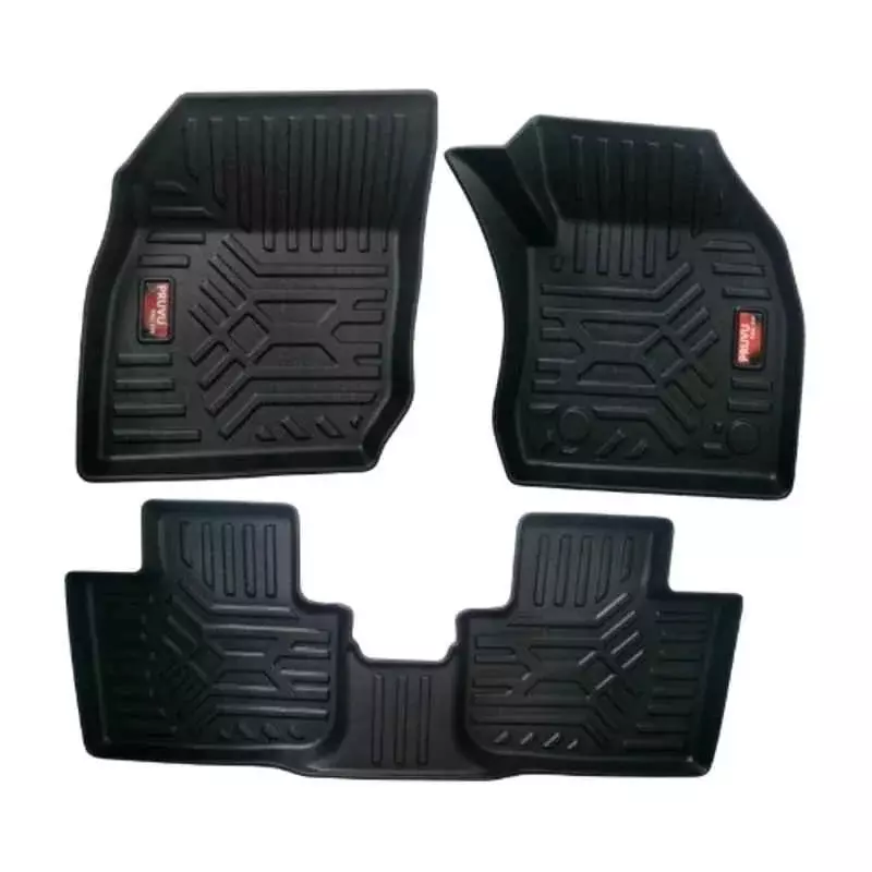 PRUVU 3D Car Floor Mats For Skoda Slavia (Manual) 2022-Till Date, PRU-TFM 032 (Set of 3 Pcs)