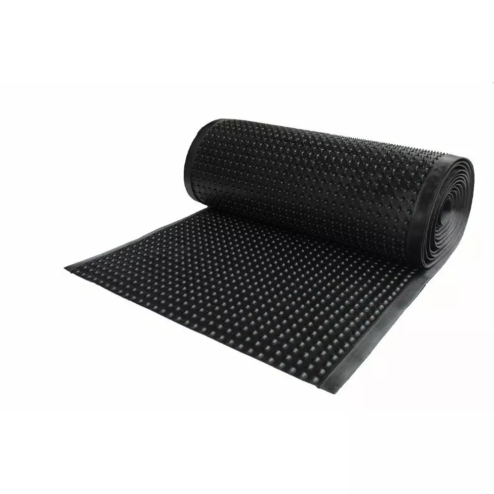 RS PRO Anti-Fatigue Mat Natural Rubber, Styrene Butadiene Rubber 10 m 90 cm 15 mm Black, 2805460