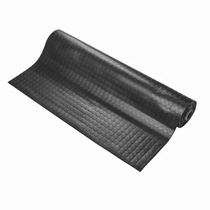 Coba Europe Black Anti-Slip PVC Floor Mat Dot Pattern Finish 10mx1.2mx2.5 mm, CDS010001V