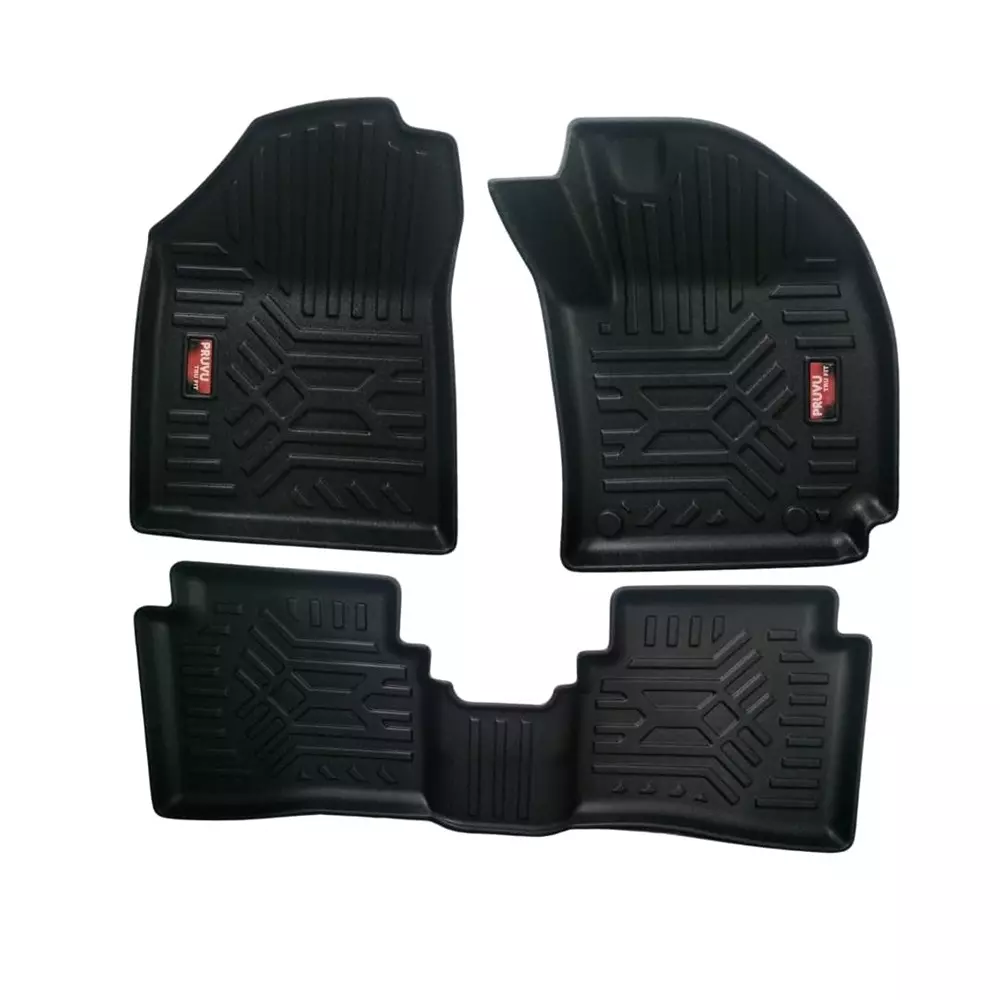 PRUVU 3D Car Floor Mats For Kia Syros (Manual) 2025 Onwards, PRU-TFM 031 (Set of 3 Pcs)