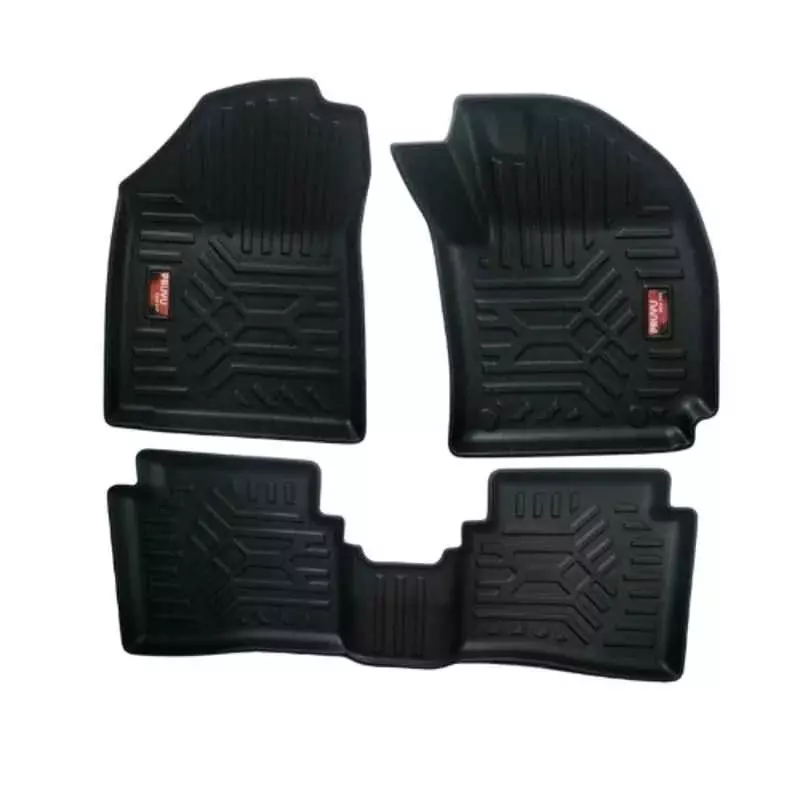 PRUVU 3D Car Floor Mats For Kia Sonet (Manual/Automatic) 2020-Till Date, PRU-TFM 038 (Set of 3 Pcs)