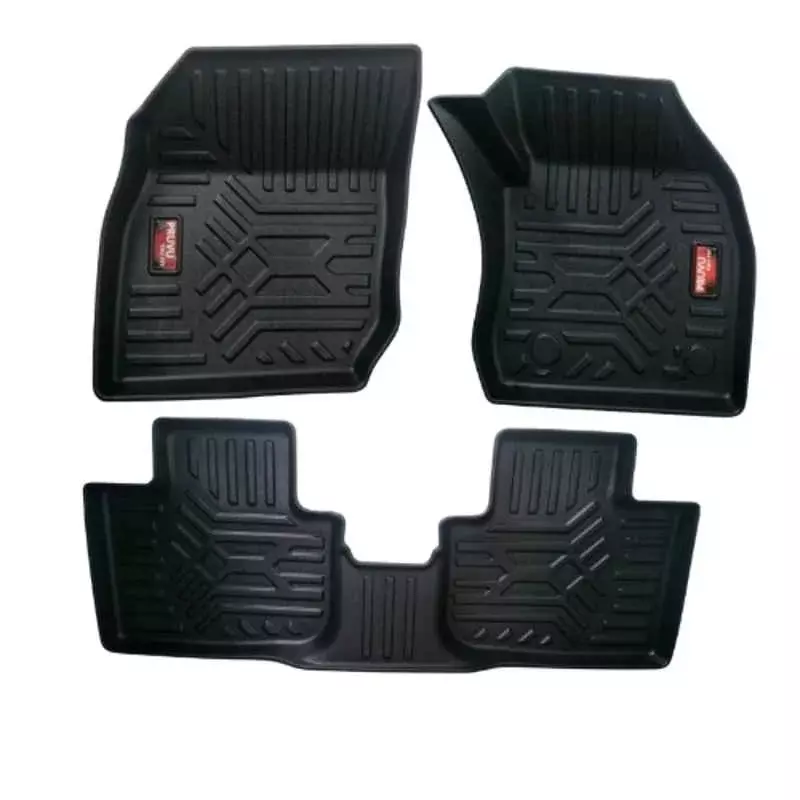 PRUVU 3D Car Floor Mats For Skoda Kushaq (Manual) 2021-Till Date, PRU-TFM 034 (Set of 3 Pcs)