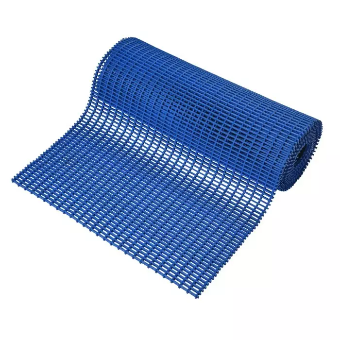Coba Europe Blue Anti-Slip PVC Floor Mat Cross Ribbed Finish 5mx0.9mx12 mm, CE020905