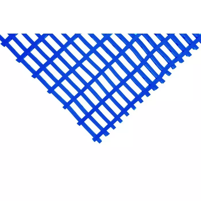 Coba Europe Blue Anti-Slip PVC Floor Mat Cross Ribbed Finish 5mx0.9mx12 mm, CE020905