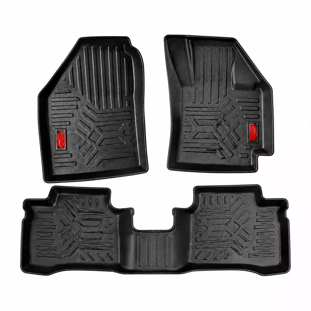 PRUVU 3D Car Floor Mats For Maruti Suzuki Swift (Manual/Automatic) 2018-Till Date, PRU-TFM 020 (Set of 3 Pcs)
