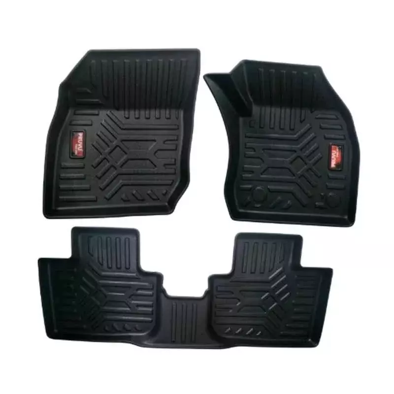 PRUVU 3D Car Floor Mats For Volkswagen Virtus (Manual) 2024-Till Date, PRU-TFM 045 (Set of 3 Pcs)