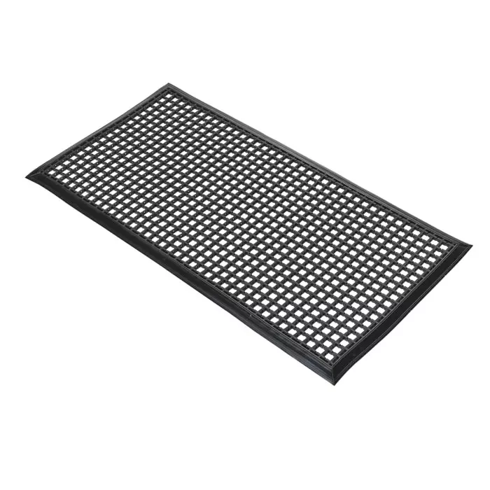 Coba Europe Entramat Entrance Mat Cross Ribbed Indoor Outdoor Use Black 1m 1.5m 12 mm, ES010102
