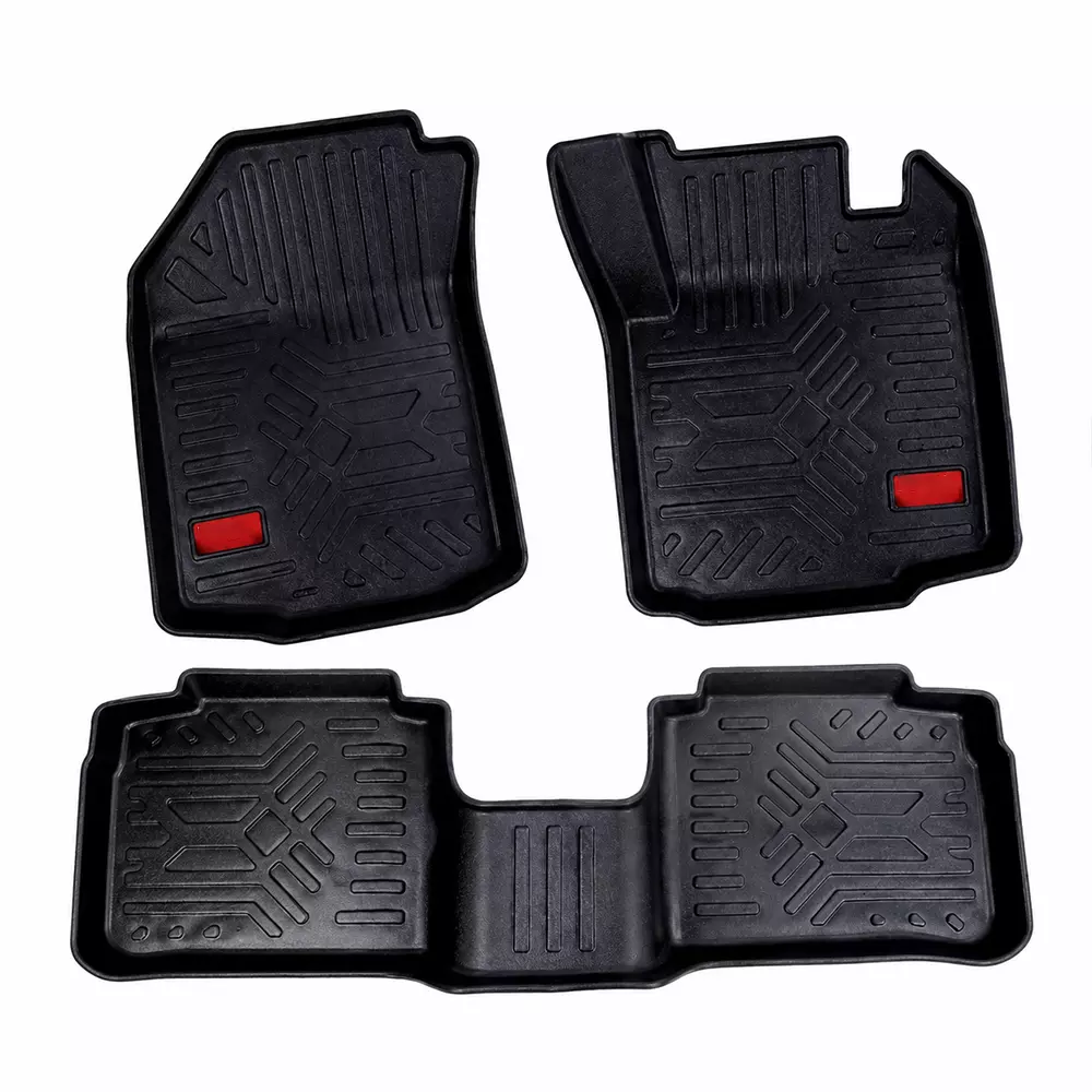 PRUVU 3D Car Floor Mats For Maruti Suzuki Grand Vitara (Manual) 2022-Till Date, PRU-TFM 012 (Set of 3 Pcs)