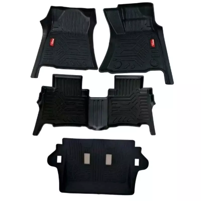 PRUVU 3D Car Floor Mats For Toyota Fortuner/Legender (Manual/Automatic) 2016-Till Date, PRU-TFM 027 (Set of 4 Pcs)