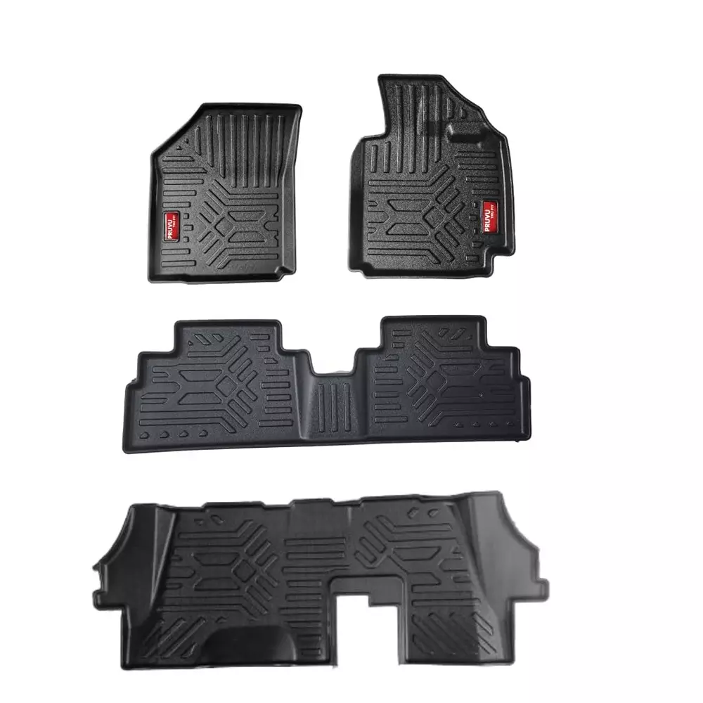 PRUVU 3D Car Floor Mats For Maruti Suzuki Ertiga (Manual/Automatic) 2018-Till Date, PRU-TFM 016 (Set of 4 Pcs)