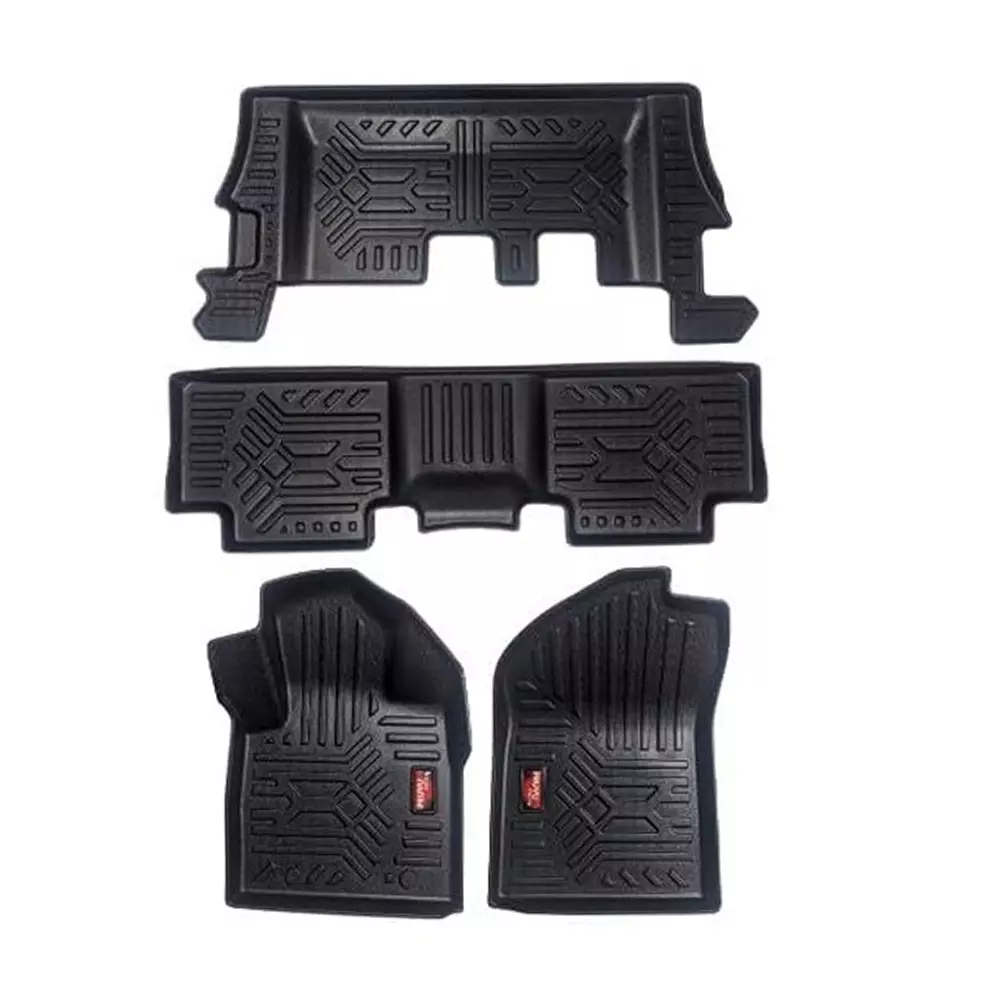 PRUVU 3D Car Floor Mats For Mahindra XUV 700 (Manual/Automatic) 2021 Onwards, PRU-TFM 040 B (Set of 4 Pcs)