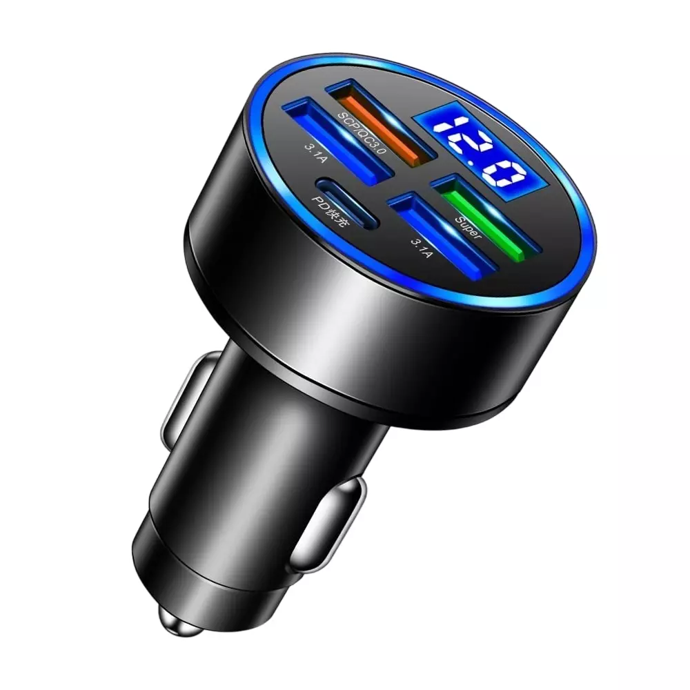 Amici Auto 5 USB Ports Car Charger 65 W USB Connector Type
