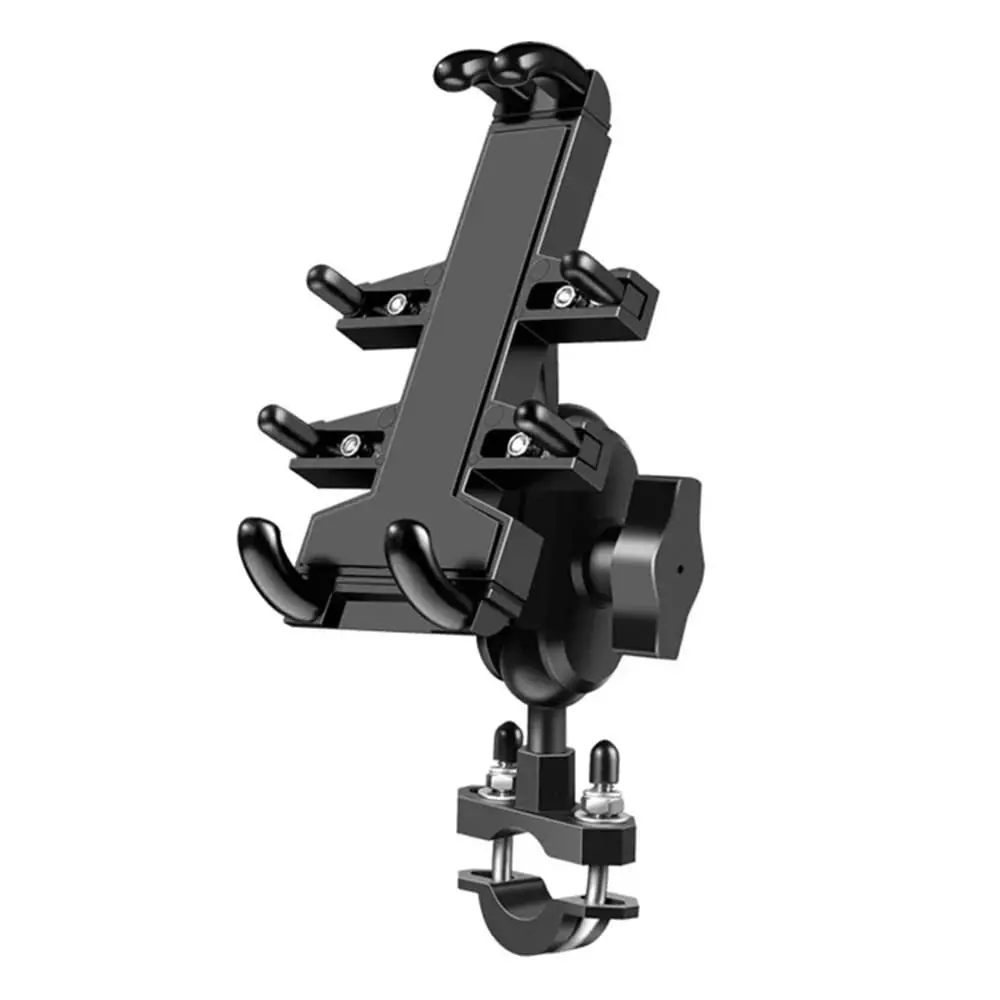 Amici Auto Motorcycle Phone Holder Aluminium Alloy Frame Compatible with 119 mm (4.7 inch) to 183 mm (7.2 inch) Phone