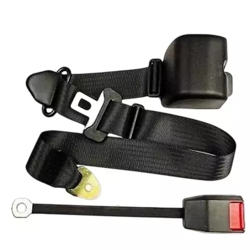 OSCAR Lcvhtv Seat Belt Nylon Black Standard Size For Adults for Vehicle Safety Restraint
