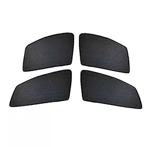 Auto Pearl Window Plug-in Half Sun Shades Z Black Compatible For Maruti Suzuki Swift 2015-2017, HalfCurtain_SwiftType4 (Set of 4)