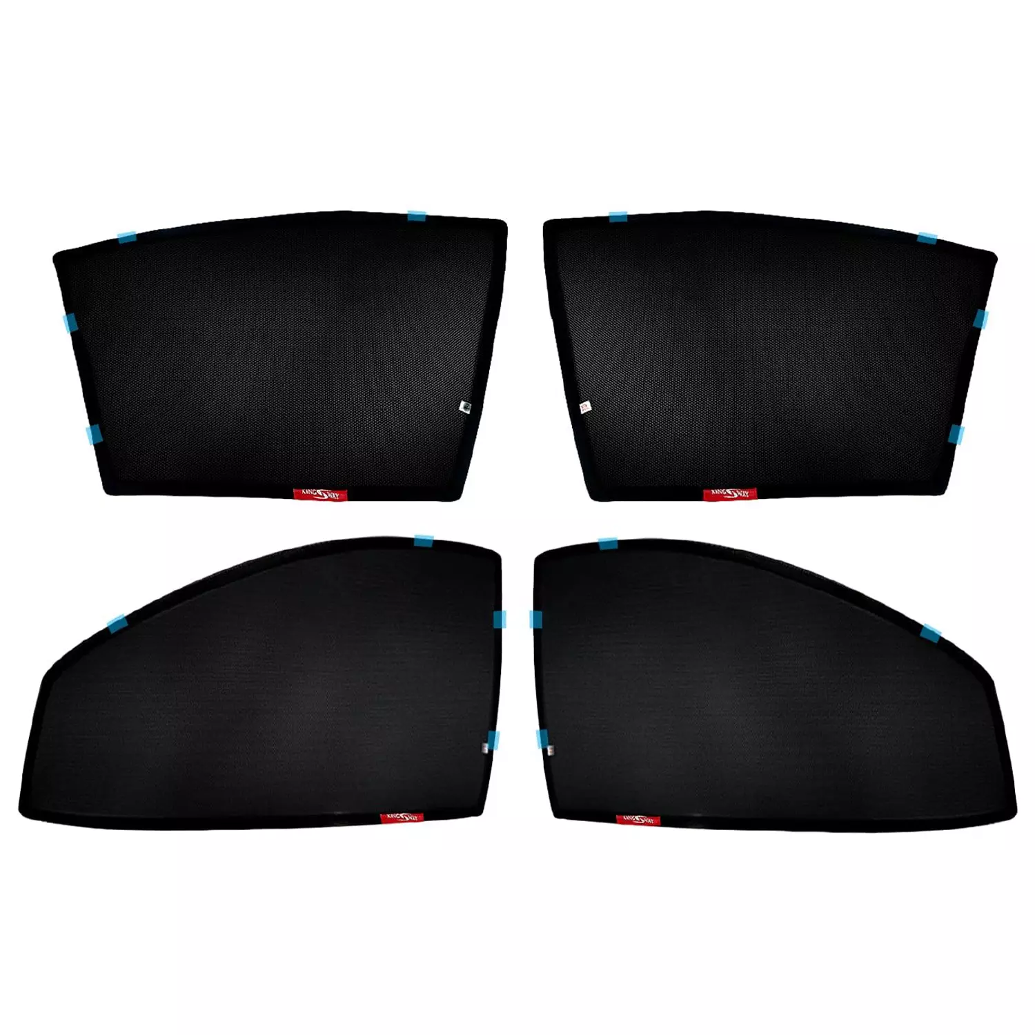 Auto Pearl Car Sun Shade Half Cut Magnetic Curtains Compatible For Tata Hexa (Set of 4)