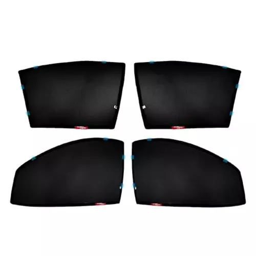 Auto Pearl Car Sun Shade Half Cut Magnetic Curtains Compatible For Kia Seltos 2019 To 2023 (Set of 4)