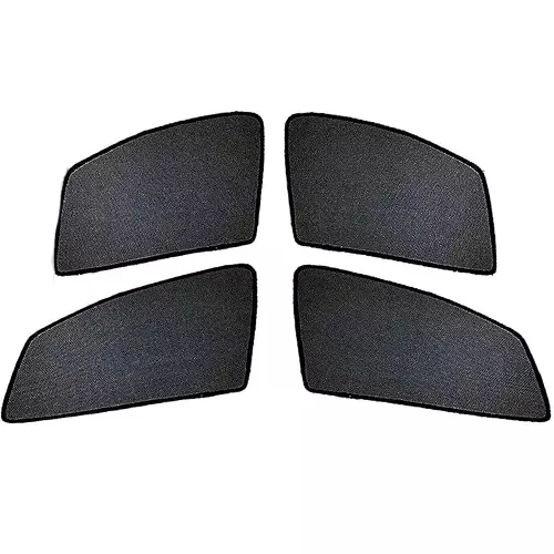 Auto Pearl Window Plug-in Half Sun Shades Z Black Compatible For Mahindra Xuv 700 2021, HalfCrtn_XUV700_2021 (Set of 6)