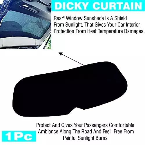 Auto Pearl Rear Dicky Sun Shade Black Compatible For Maruti Suzuki Alto K10 Old, Dicky_AltoK10Old