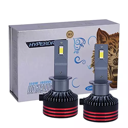 Allextreme Hyperdrive 9012/HIR2 LED Headlight Conversion Kit 150 W White ‎6000 K for Cars, EXHBH01 (Pack of 2)