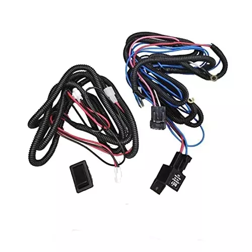 Auto Pearl Projector 3x1 DRL LED Metal Car Fog Light with Wiring kit & Switch Compatible For Maruti Suzuki Dzire Type-3, Drl4LedSwiftX_WiringKit_DzireType-3 (Set of 2)